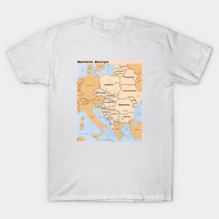 Eastern Europe Map T-Shirt